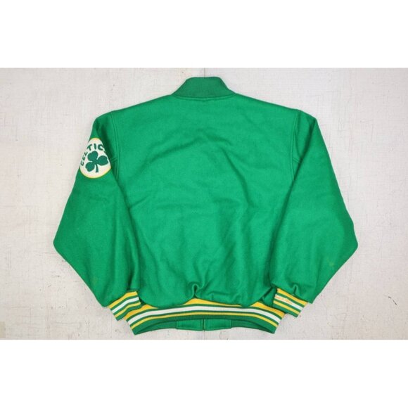 Mitchell & Ness BOSTON CELTICS Hardwood Classics Varsity Wool Size L Jacket NWT - Picture 14 of 14